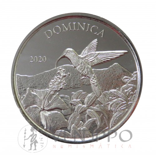 Dominica, 2 $ plata ( 1 OZ 999 mls. ) 2020, "Oriole"