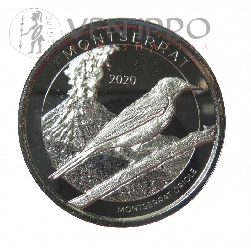 Montserrat, 2 $ Plata ( 1 OZ. 999 mls ) 2020 Oriole.