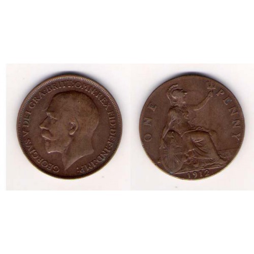 GRAN BRETAÑA, ONE PENNY, GEORGE V, 1912, MBC