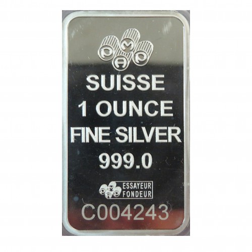 Lingote 1OZ. Plata 999 mls. Pamp Suisse, Love Always.